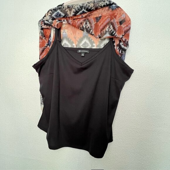 INC International Concepts Womens Layered, Sleeveless Top, Plus Size 2X - Picture 8 of 10